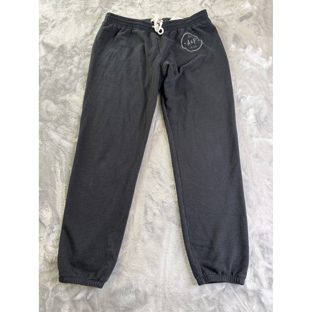 Abercrombie & Fitch A&F Est 1892 Men's Pants M Black‎ Fleece Interior